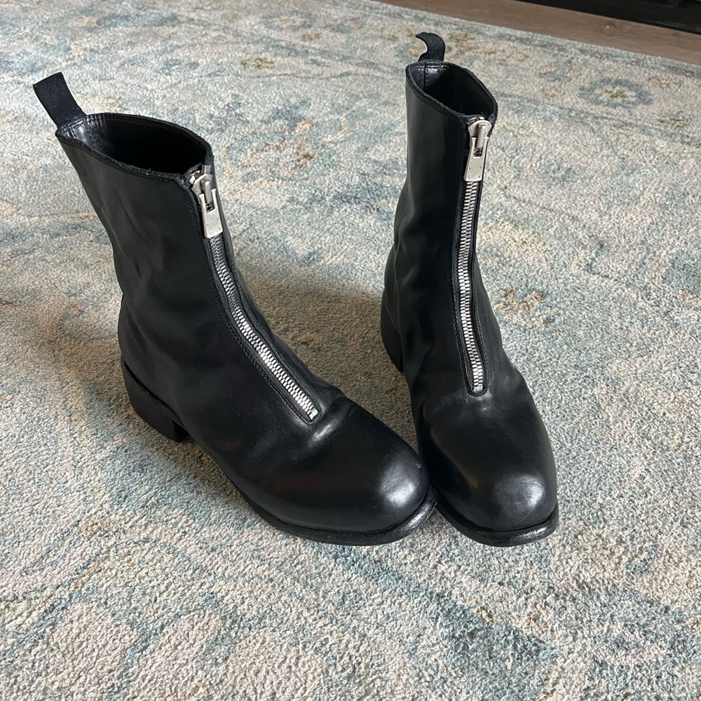 GUIDI PL2 Boots Black Leather EU 41 Women/Men Unisex